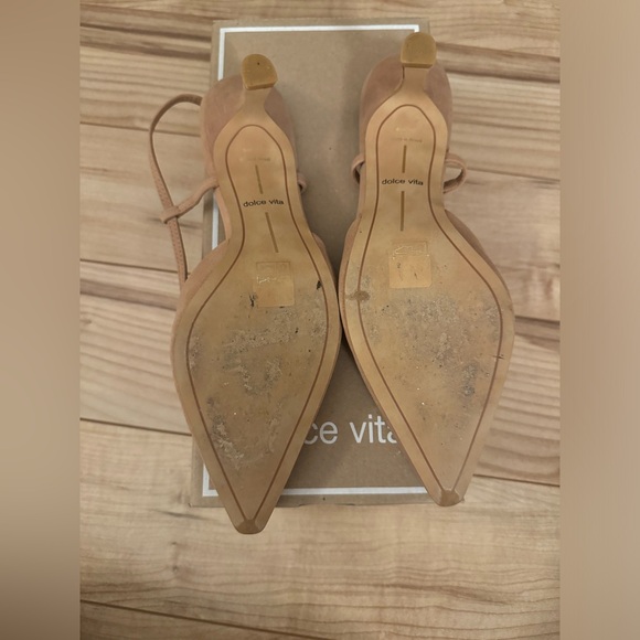 Dolce Vita Odela sling back heel toffee suede sz 7 - Picture 3 of 4